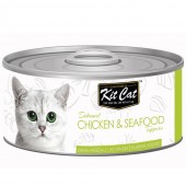 Kit Cat Deboned Chicken & Seafood Toppers 80g 1 carton (24 cans)